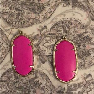 pink Kendra Scott earrings